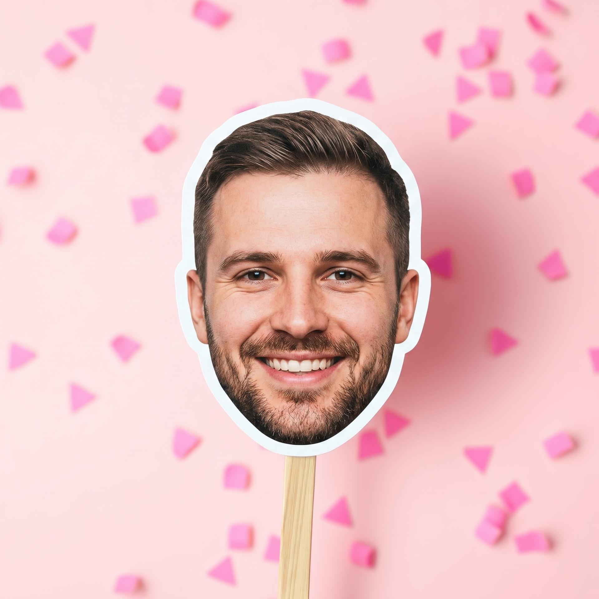 Primer štampane maske sa belom konturom za sečenje